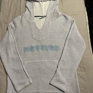 Rare!!!Walt Disney World cozy knit pullover hoodie like new gray/blue colors